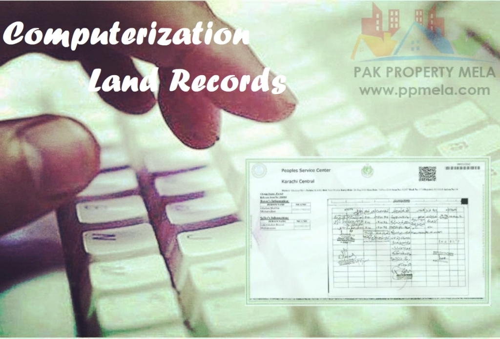 Computerization of land records in Sindh including Karachi Pak